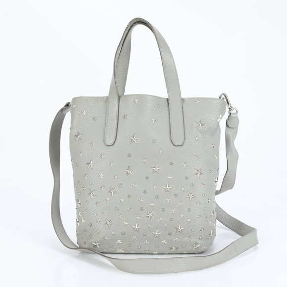 Jimmy Choo Sophia Studded Leather Shoulder Bag/Tote Bag for Women with Hologr... - Picture 1 of 11